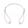 5Pcs 5 Colors Adjustable Waxed Polyester Cord Bracelet Making AJEW-JB01314-01-2