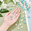 ARRICRAFT 2 Strands 2 Colors Synthetic Turquoise Beads Strands G-AR0004-75-3