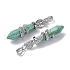 Synthetic Turquoise Pendants G-A241-01P-17-2