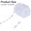 Acrylic Beads Chains CHAC-WH0001-06-2