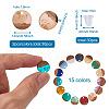 Craftdady Resin & Walnut Wood Stud Earring Findings MAK-CD0001-06-3