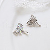 Alloy Cubic Zirconia Pendants INS-PW0001-12A-P-1