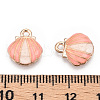 Zinc Alloy Enamel Charms PALLOY-I124-02G-E-3