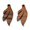 Natural Walnut Wood Pendants X-WOOD-T023-19-2
