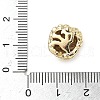 Brass Micro Pave Cubic Zirconia Beads ZIRC-I356-45G-3