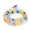 Glass Beads Strands EGLA-A034-M6mm-46-4