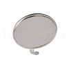 304 Stainless Steel Cuff Ring Components STAS-D372-07P-10-1