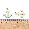Brass Enamel Pendants KK-L237-023G-4