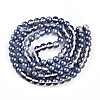 Baking Painted Transparent Glass Beads Strands DGLA-N011-8mm-08-2