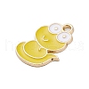 Alloy Enamel Pendants ENAM-S027-02C-G-2