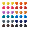 120Pcs 12 Colors Silicone Beads SIL-TA0001-18-3