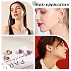 SUNNYCLUE 36Pcs 9 Style 304 Stainless Steel Clip-on Earring Findings STAS-SC0003-70-6
