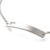 Non-Tarnish 304 Stainless Steel Box Chain Slider Bracelets BJEW-M233-05P-2