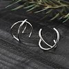 304 Stainless Steel Cross Clip on Nose Rings AJEW-A062-03P-5