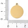 Ion Plating(IP) 201 Stainless Steel Pendants STAS-K288-02G-O-3