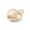 Three-Dimensional Heart Brass Pendants KK-V006-03G-03-3