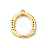 Rack Plating Brass Micro Pave Cubic Zirconia Pendant KK-H449-76G-16-3