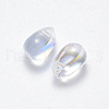 Transparent Spray Painted Glass Charms GLAA-R211-03-D05-2