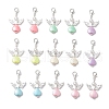 Angel Acrylic & ABS Plastic Imitation Pearl Pendant Decorations HJEW-JM03213-2