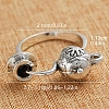 Teapot & Teacup Alloy Finger Rings for Unisex FS-WG8E880-01-4