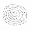 Non-Tarnish 201 Stainless Steel Star & Oval Link Chains STAS-N092-107-2