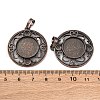 Brass Pendant Cabochon Settings KK-U074-04R-3