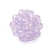 7Pcs 7 Colors Baking Painted Glass Pendants PALLOY-JF03690-3