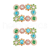 2Pcs Alloy Rhinestone Flower Shoe Decorations FIND-FG0002-40B-1