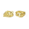 Brass Micro Pave Cubic Zirconia Bird Pendants KK-E068-VB010-3
