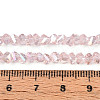 Electroplate Transparent Glass Beads Strands GLAA-N021-4mm-10-4