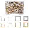 Craftdady 60Pcs 6 Style 304 Stainless Steel Linking Ring STAS-CD0001-24-9