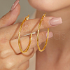 Simple Stainless Steel Hoop Earrings TR8075-5