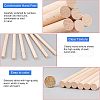 Natural Beech Wood Knitting Looms Tool Sets TOOL-WH0127-05-3