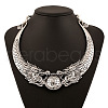 Ethnic Style Alloy Double Dragons with Ball Bib Necklaces FS-WG64B12-01-2