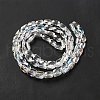 Transparent Electroplate Glass Beads Strands EGLA-F150-AB01-3