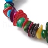 2Pcs Natural Shell Chips Beads Stretch Bracelets BJEW-JB11244-4