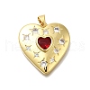 Barss Rhinestone Pendants KK-V002-08G-01-1