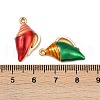 304 Stainless Steel Enamel Pendants STAS-Z140-25G-3