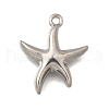 Ocean Series 304 Stainless Steel Charms STAS-H477-01C-P-1