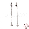 925 Sterling Silver Chain Extenders STER-D036-34AS-3
