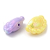 UV Plating Opaque Acrylic Beads SACR-L005-10-4