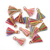 Polycotton(Polyester Cotton) Tassel Pendant Decorations X-FIND-S281-01-1