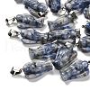 Natural Blue Spot Jasper Pendants G-B127-10P-02-1
