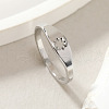 Fashionable 304 Stainless Steel Finger Rings FS-WG43180-10-1