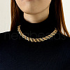 Alloy Mesh Chain Choker Necklaces for Women FS-WGFCB03-01-1