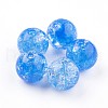 Transparent Crackle Acrylic Beads MACR-E025-24D-10mm-1