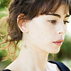 HOBBIESAY 20Pcs Brass Stud Earrings Finding KK-HY0003-48-5