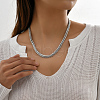 Elegant Stainless Steel Wheat Chain Necklaces for Daily Layering and Vacation Style NT2171-2-2