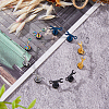 FIBLOOM 10Pcs 5 Colors Stainless Steel Spanner Tool Stud Earrings for Men EJEW-FI0001-82-3