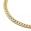 Ion Plating(IP) 304 Stainless Steel Cuban Link Chain Bracelet for Women BJEW-G667-06G-2